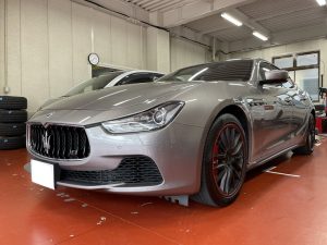 マセラティ ギブリ 車検点検整備 アンダーコート 低ダストパット交換 広島の自動車整備 タイヤ交換 タイヤ預かりは S A マセラティ ギブリ 車検点検整備 アンダーコート 低ダストパット交換 広島の自動車整備 タイヤ交換 タイヤ預かりは S A