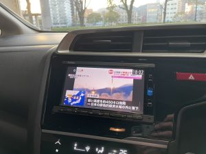 ホンダ フィット 純正ナビｔｖキャンセル作業 広島の自動車整備 タイヤ交換 タイヤ預かりは S A