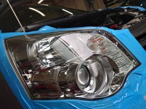 トヨタ ノア 車検点検整備&ヘッドライト磨き作業 広島の自動車整備