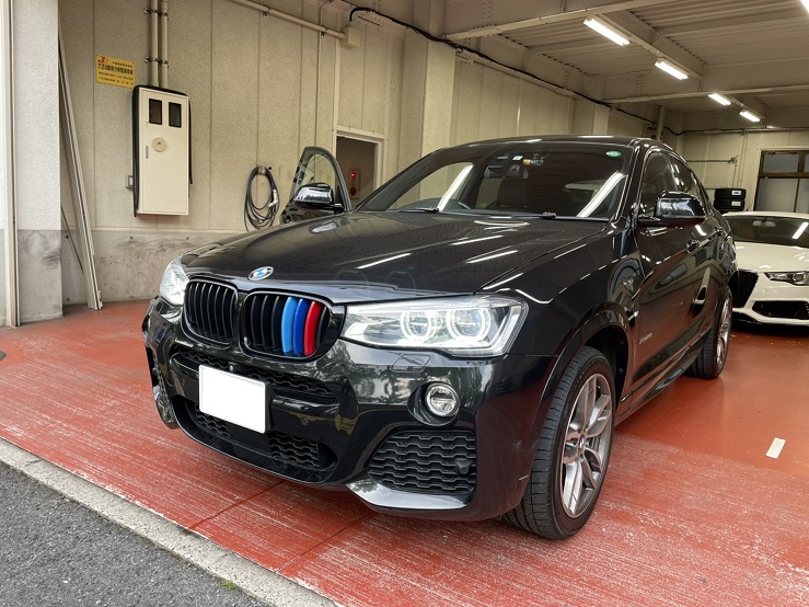 BMW X4（F24） デイライトコーディング作業 | 広島の自動車整備・タイヤ交換・タイヤ預かりは「S.A」