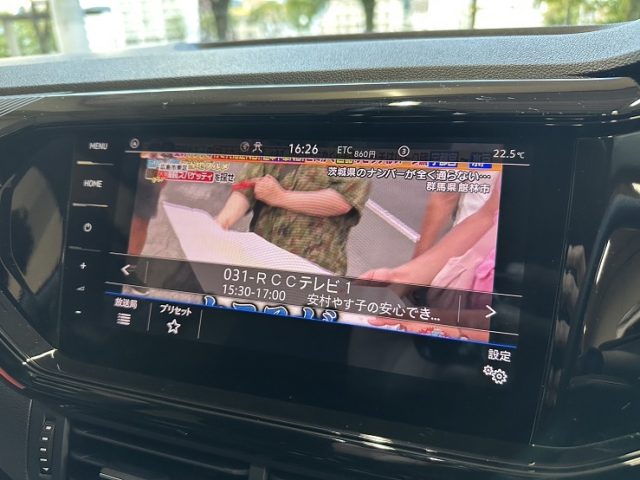 ＶＷ　Ｔ－ＣＲＯＳＳ　ＳＡ　コーディングユニットでＴＶアクティブ