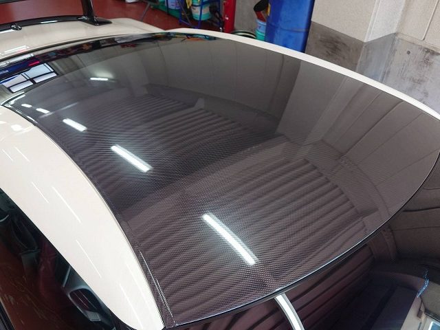 ニッサン　ＧＴＲ（Ｒ３５）カーボン調プロテクションフィルム張り施工