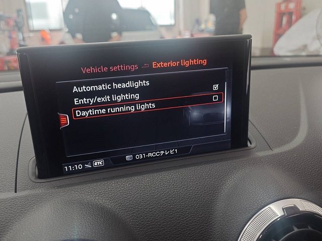 ＡＵＤＩ　ＲＳ３（８Ｖ）コーディング作業