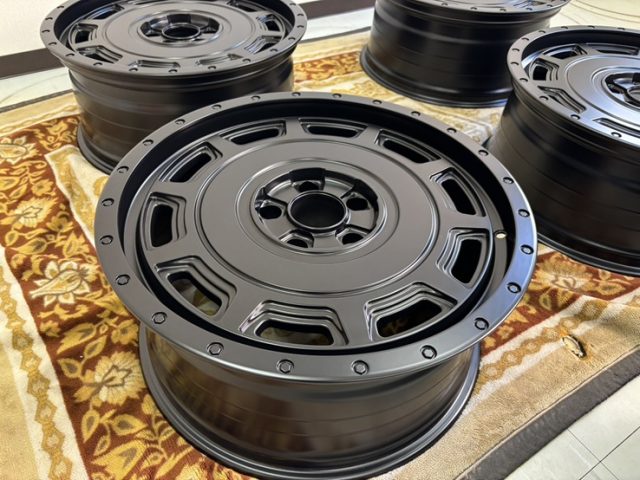 ホイールガラスポリマーコーティング作業