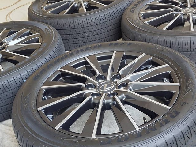 ホイールガラスポリマーコーティング作業